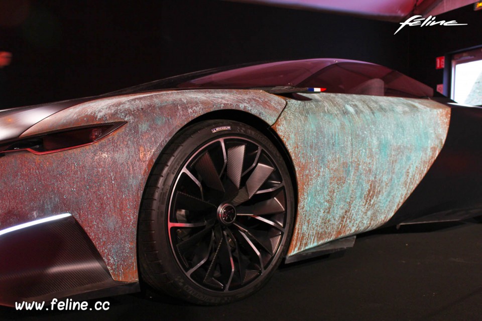 Détail jante et aile avant Peugeot Onyx Concept (2012) - Concep