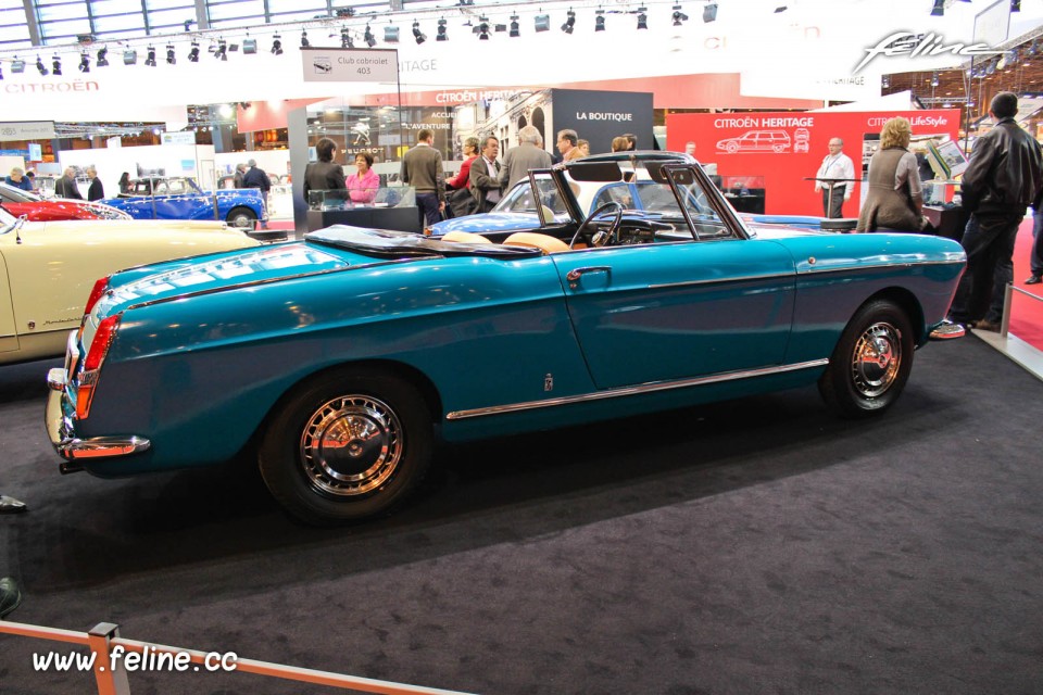 Photo Peugeot 404 Injection Cabriolet (1962) - Salon Rétromobile 2014