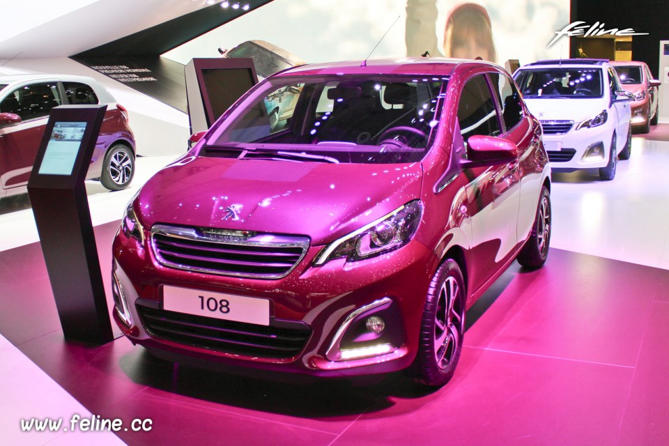 Photo Peugeot 108 Allure Red Purple - Salon de Genève 2014