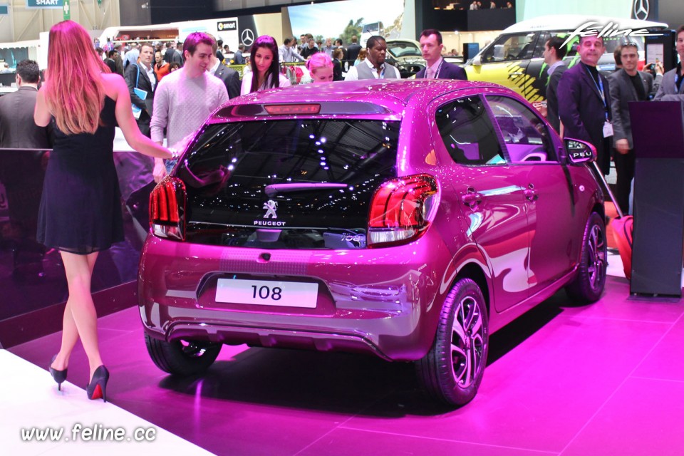 Photo Peugeot 108 Allure Red Purple - Salon de Genève 2014