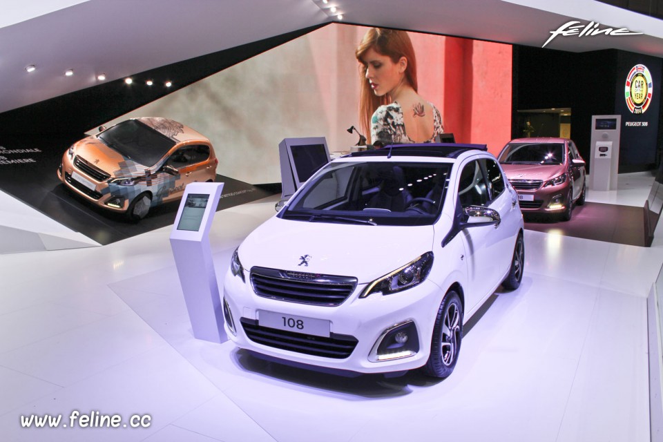 Photo Peugeot 108 Top Blanc Lipizan - Salon de Genève 2014