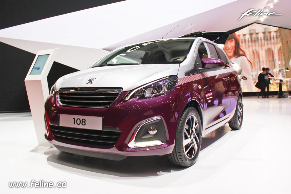 Photo Peugeot 108 Allure bi-colore Red Purple / Gris Gallium - S
