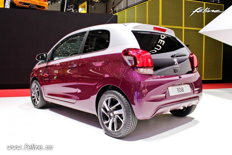 Photo Peugeot 108 Allure bi-colore Red Purple / Gris Gallium - S