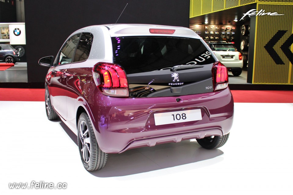 Photo Peugeot 108 Allure bi-colore Red Purple / Gris Gallium - S