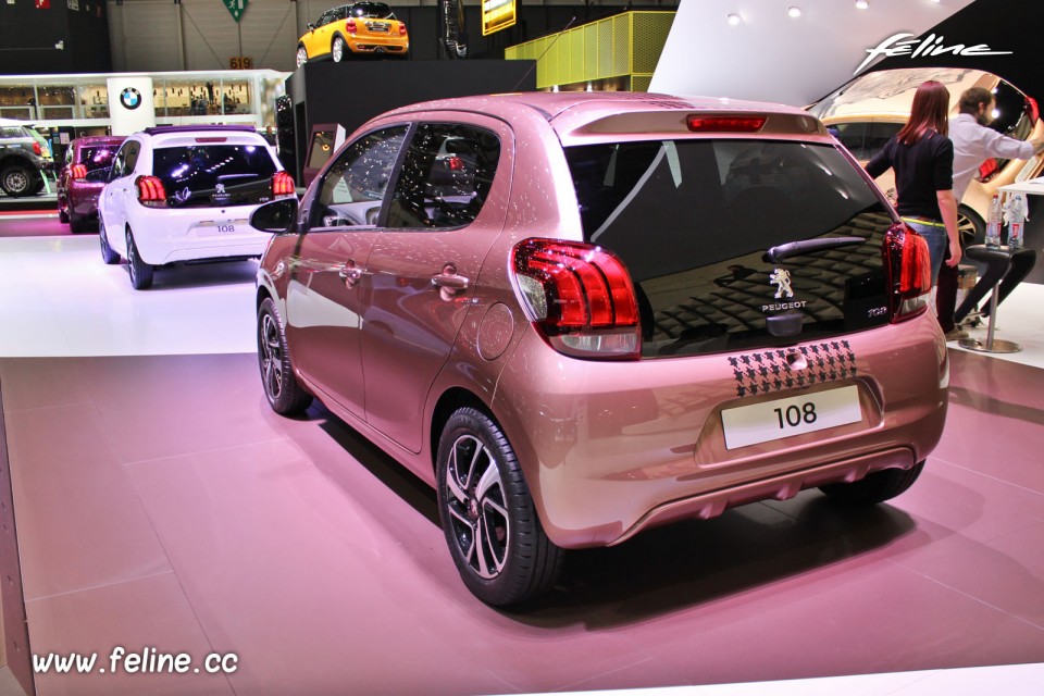 Photo Peugeot 108 Allure cuivre Aïkinite - Salon de Genève 201