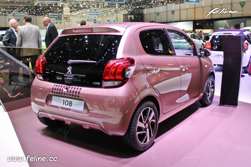 Photo Peugeot 108 Allure cuivre Aïkinite - Salon de Genève 201