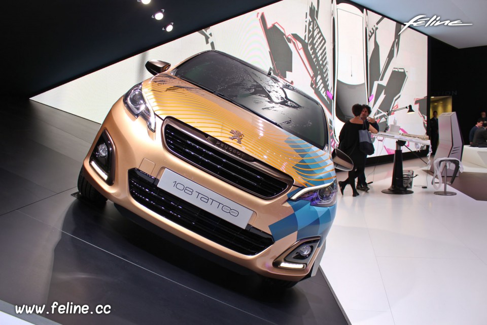 Photo Peugeot 108 Tattoo Concept - Salon de Genève 2014