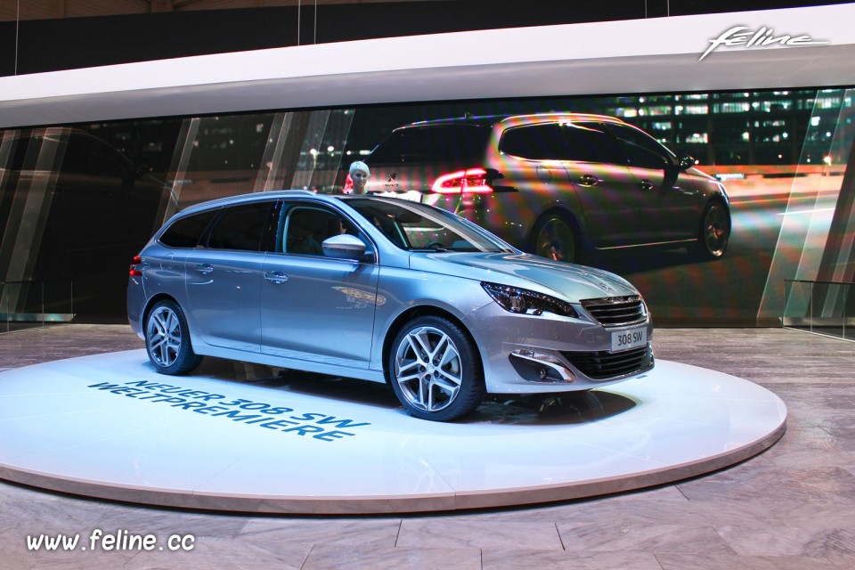 Photo Peugeot 308 SW II Gris Artense - Salon de Genève 2014