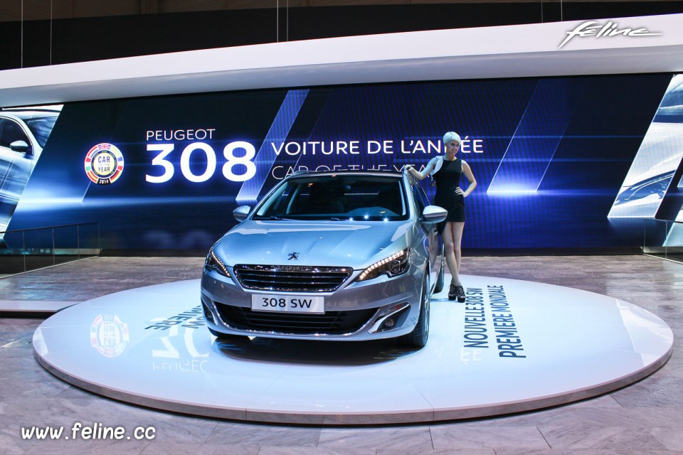 Photo Peugeot 308 SW II Gris Artense - Salon de Genève 2014