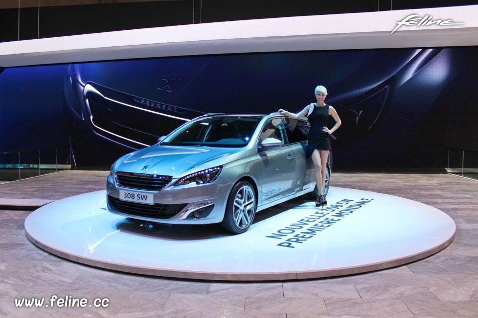 Photo Peugeot 308 SW II Gris Artense - Salon de Genève 2014