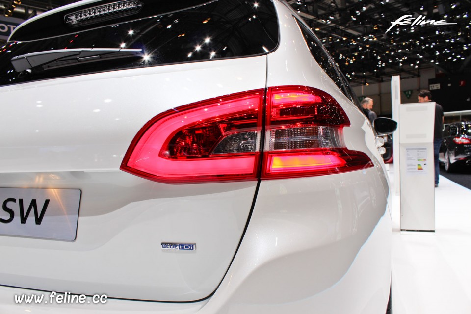 Photo Peugeot 308 SW II Blanc Banquise - Salon de Genève 2014