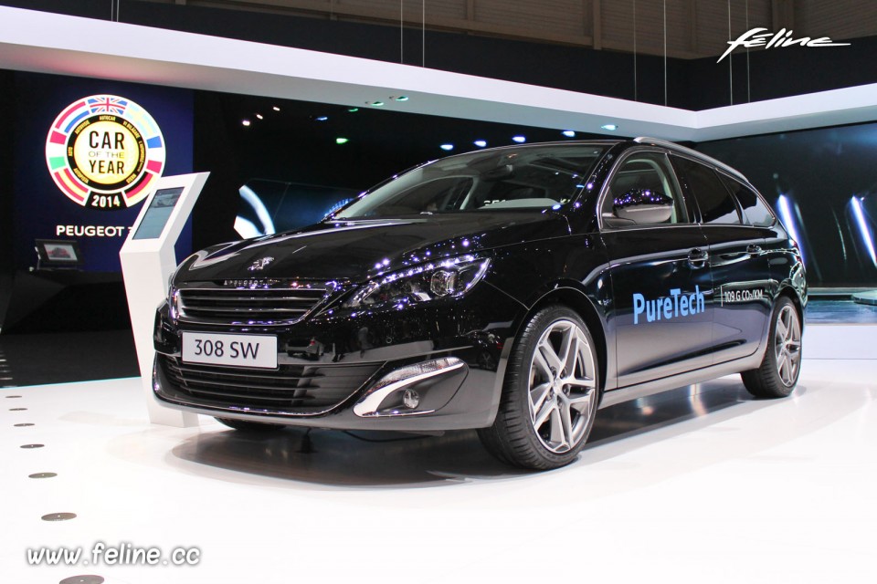 Photo Peugeot 308 SW II Noir Perla Nera - Salon de Genève 2014