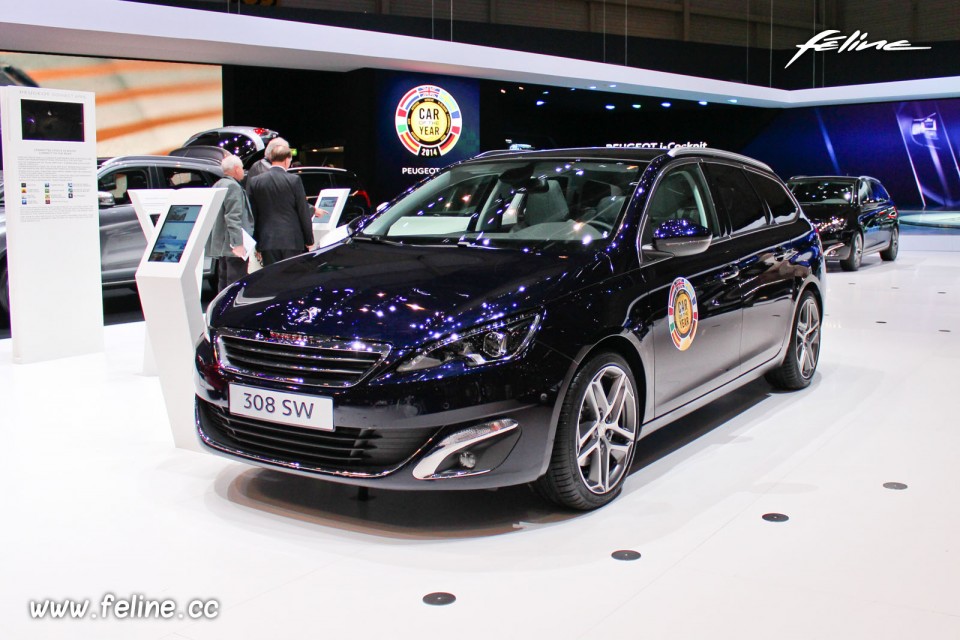 Photo Peugeot 308 SW II Dark Blue - Salon de Genève 2014