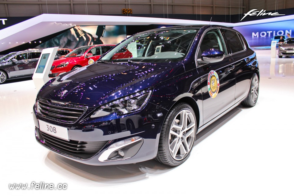 Photo Peugeot 308 II Dark Blue - Salon de Genève 2014