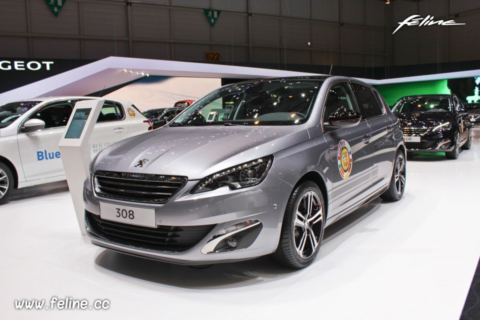 Photo Peugeot 308 II Ligne S Gris Artense - Salon de Genève 201
