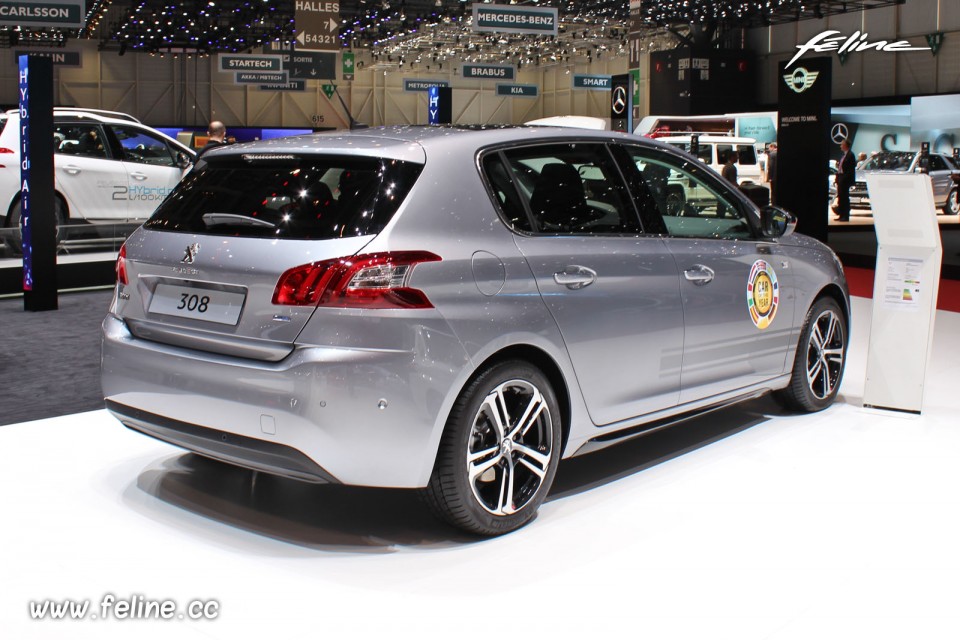 Photo Peugeot 308 II S Line Gris Artense - Salon de Genève 2014