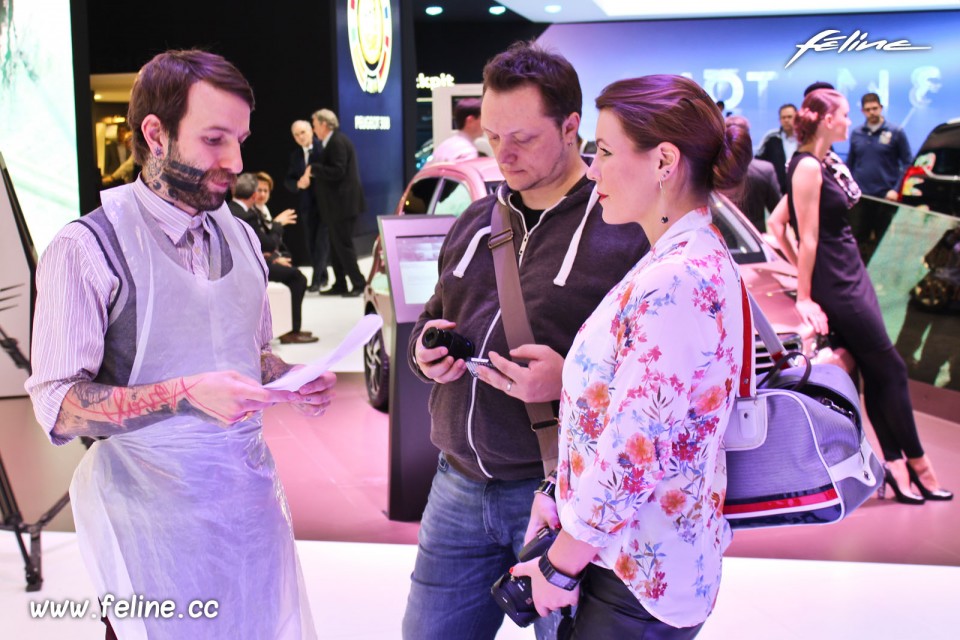 Photo Peugeot Fan Days avec Xoïl - Salon de Genève 2014