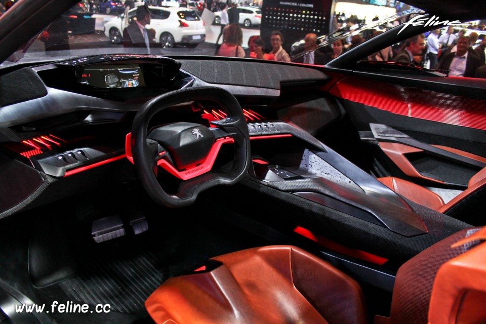 Photo intérieure Peugeot Quartz Concept (2014) - Salon de Paris