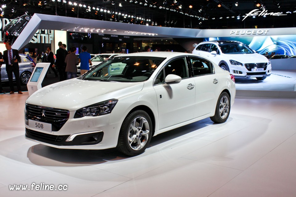 Photo Peugeot 508 HYbrid4 restylée - Salon de Paris 2014