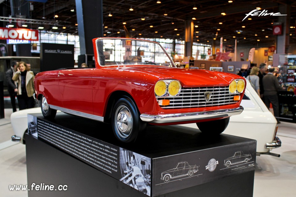 Maquette Peugeot 204 Cabriolet (1964) - Salon Rétromobile 2015