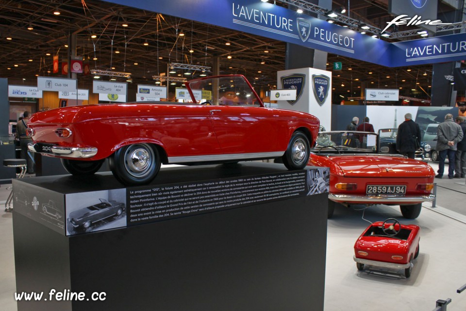 Maquette Peugeot 204 Cabriolet (1964) - Salon Rétromobile 2015