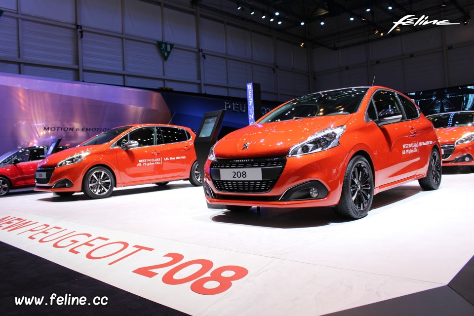 Photo Peugeot 208 restylée - Salon de Genève 2015