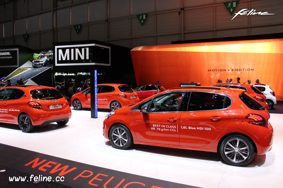 Photo nouvelle Peugeot 208 restylée - Salon de Genève 2015