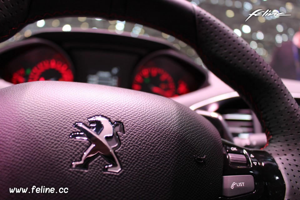 Photo détail volant Peugeot 308 GT - Salon de Genève 2015