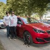 Photo nouvelle Peugeot 308 GTi et James et Rupert Grint - Goodwo