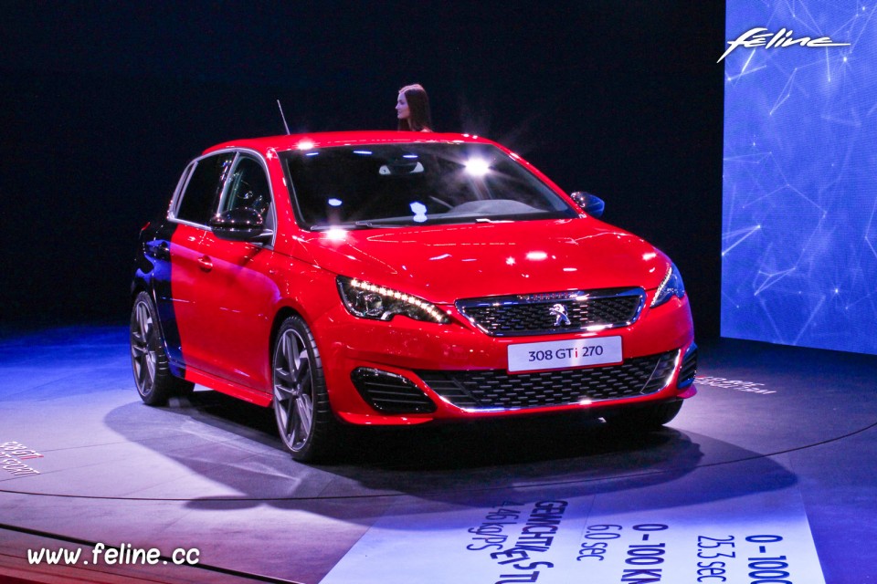 Photo 3/4 avant Peugeot 308 GTi by Peugeot Sport - Salon de Fran