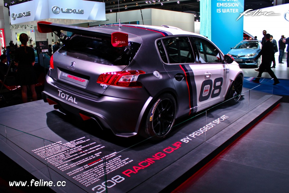 Photo 3/4 arrière Peugeot 308 Racing Cup - Salon de Francfort 2