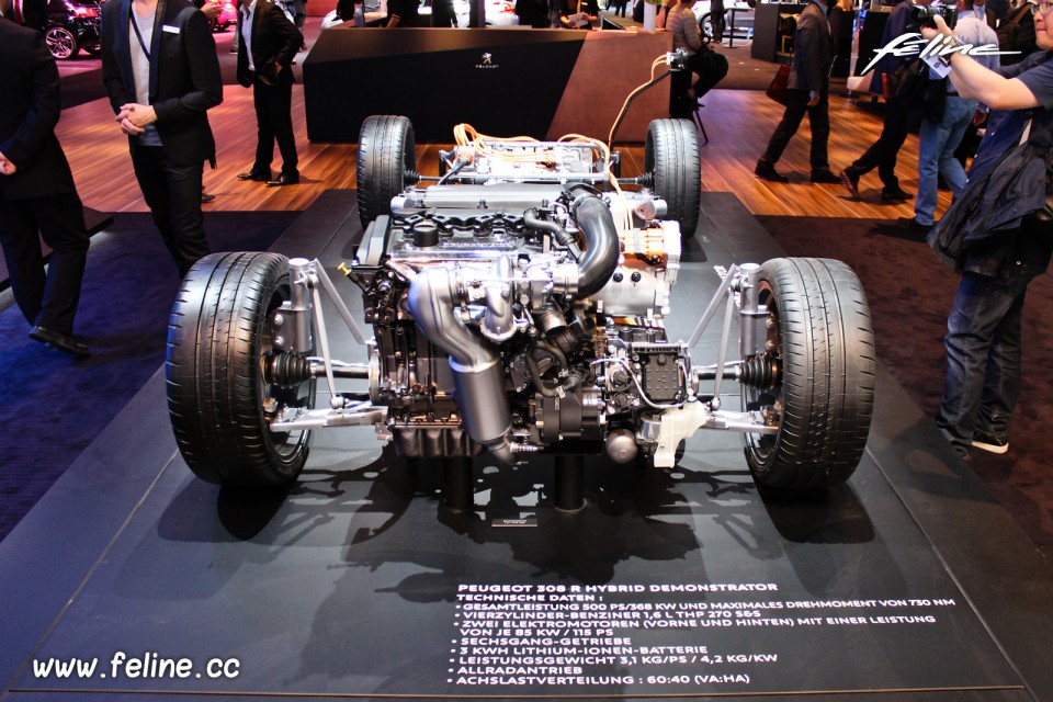 Photo motorisation hybride essence plug-in Peugeot 308 R HYbrid