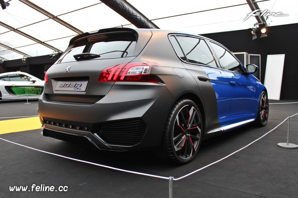 Photo 3/4 arrière Peugeot 308 R HYbrid (2015) - Expo Concept Ca