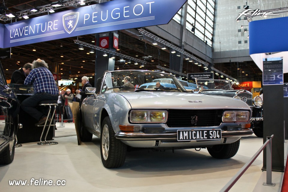 Photo Peugeot 504 Cabriolet (1979) - Salon Rétromobile 2016