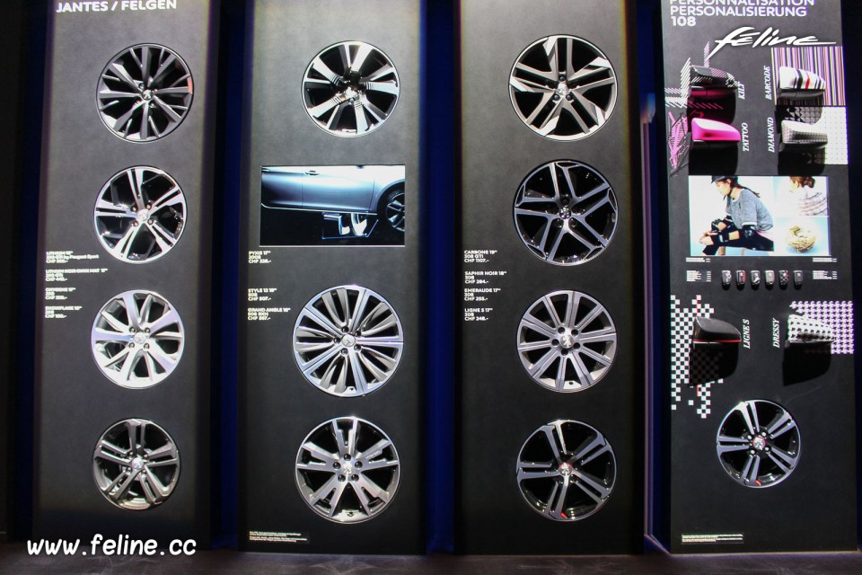Photo jantes alliage Peugeot - Salon de Genève 2016