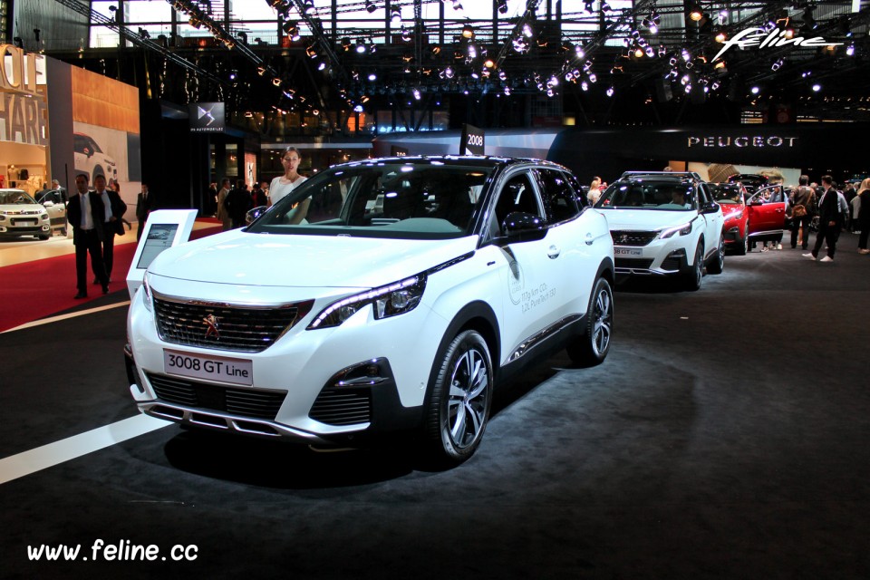 Photo Peugeot 3008 II GT Line Blanc Nacré - Salon de Paris 2016