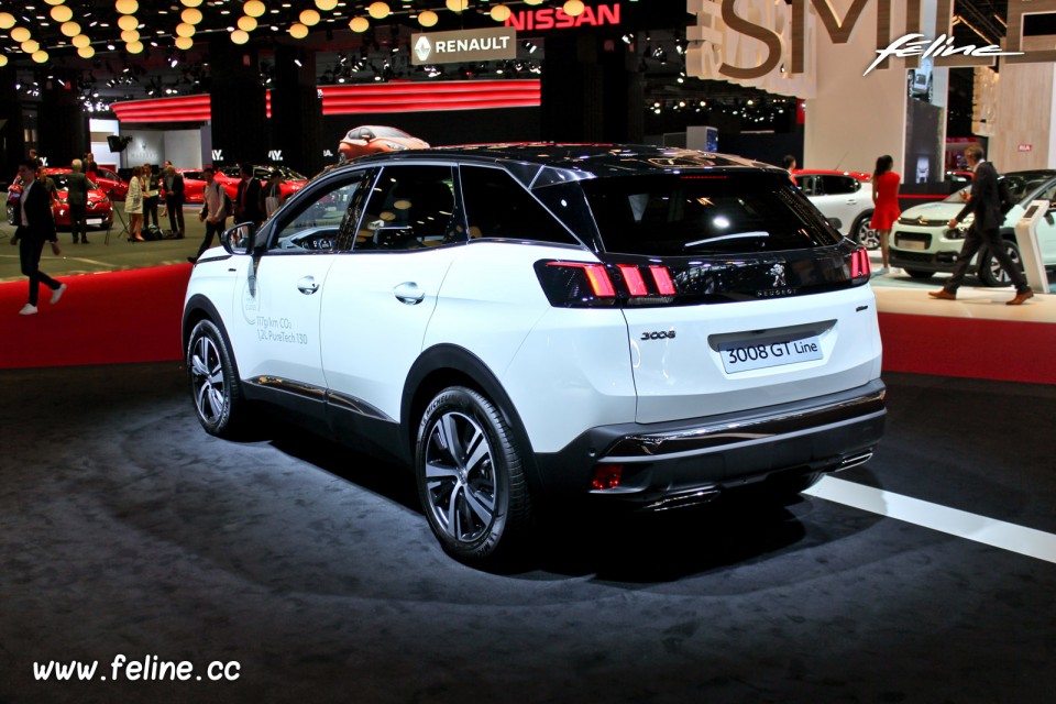 Photo Peugeot 3008 II GT Line Blanc Nacré - Salon de Paris 2016