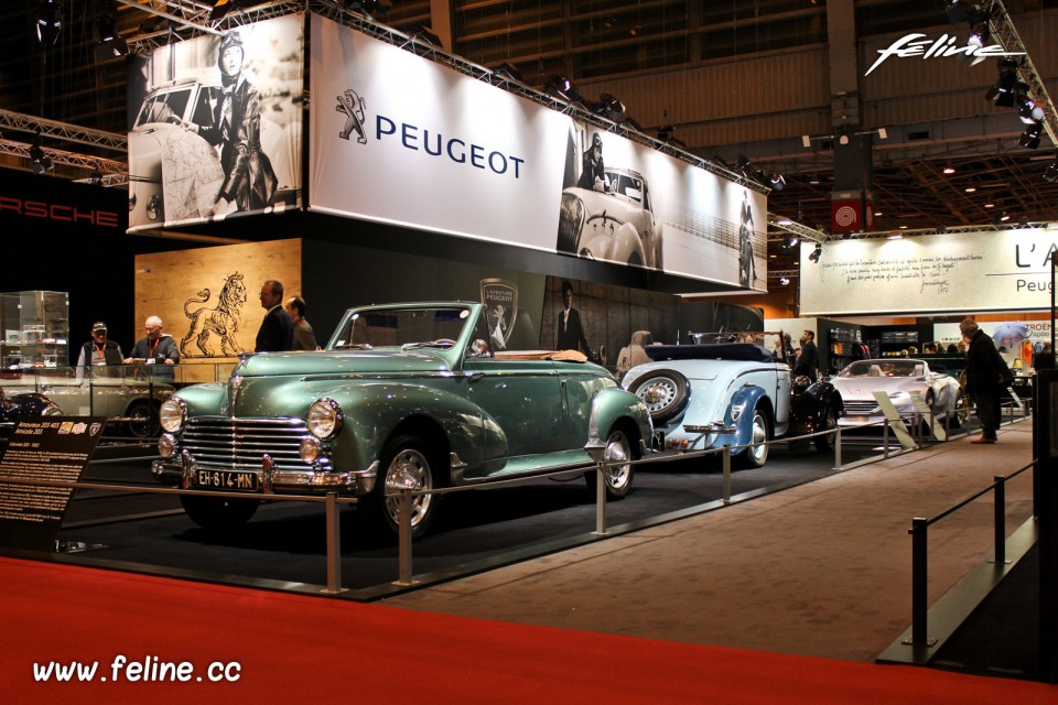 Photo stand Peugeot - Salon Rétromobile 2017