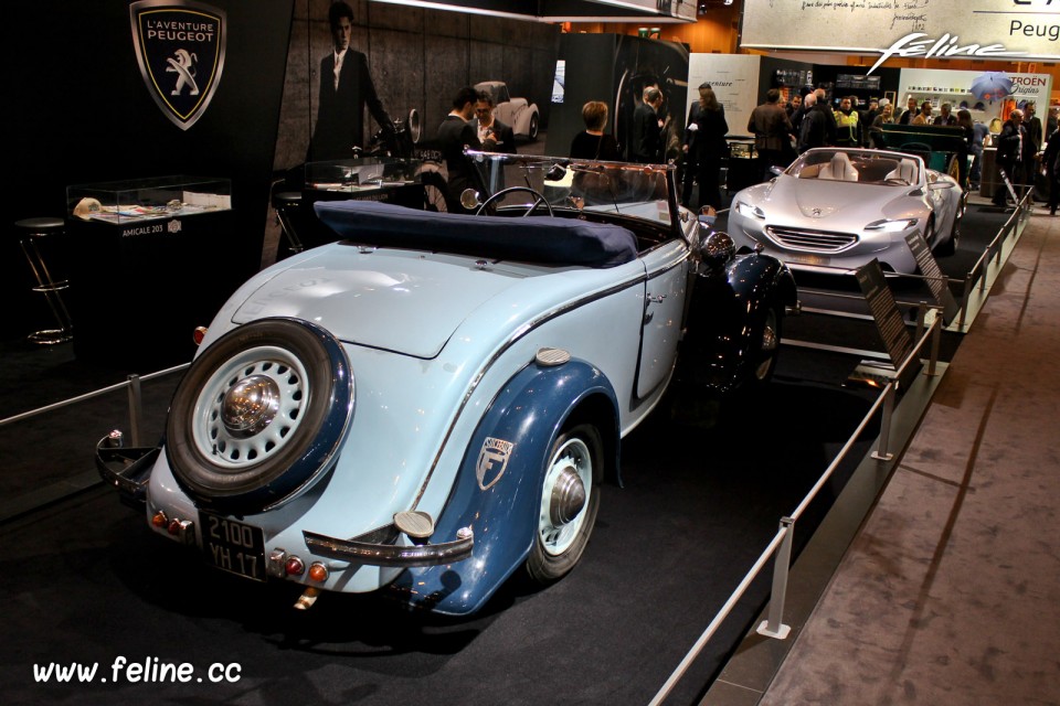 Photo 3/4 arrière Peugeot 301 CR Roadster Grand Luxe (1934) - S