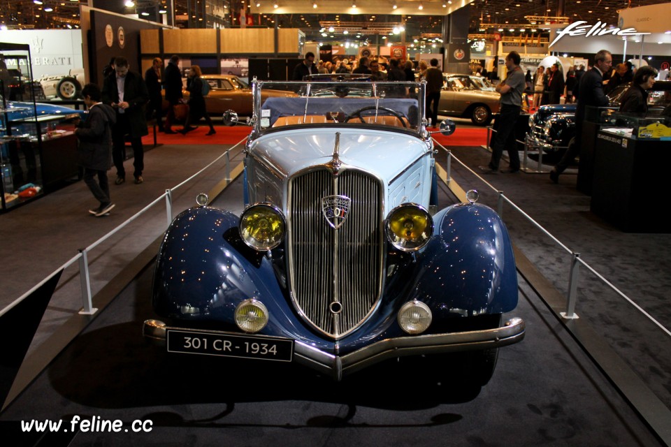 Photo Peugeot 301 CR Roadster Grand Luxe (1934) - Salon Rétromo