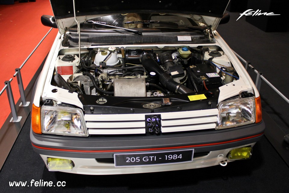Photo moteur Peugeot 205 GTi (1984) - Salon Rétromobile 2018