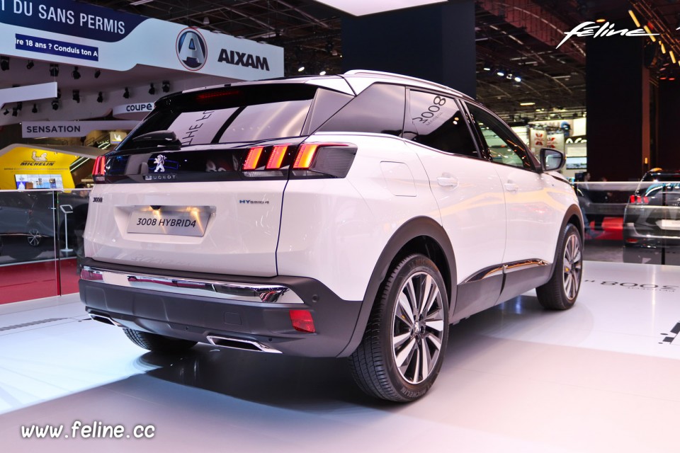 Photo Peugeot 3008 HYbrid4 Blanc Nacré - Salon de Paris 2018
