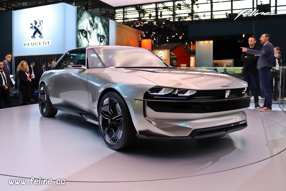 Photo 3/4 avant Peugeot e-Legend Concept - Salon de Paris 2018