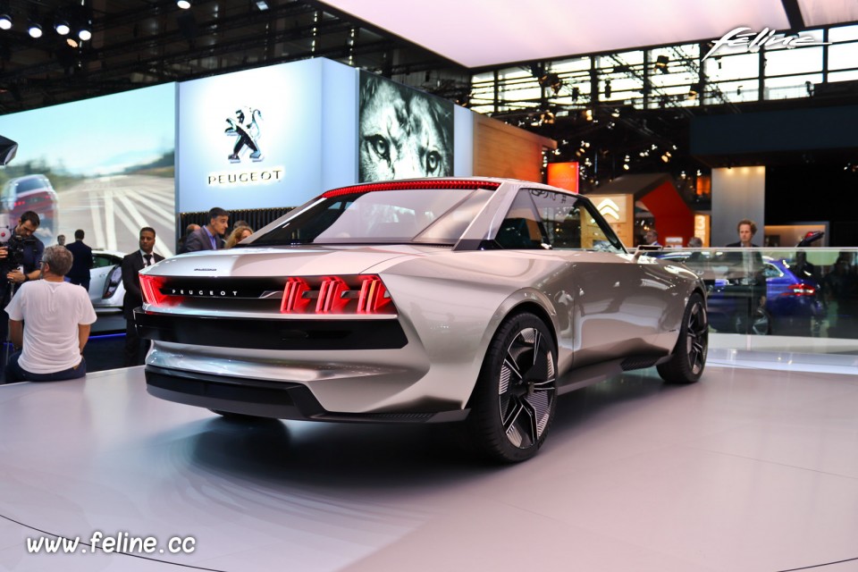 Photo 3/4 arrière Peugeot e-Legend Concept - Salon de Paris 201