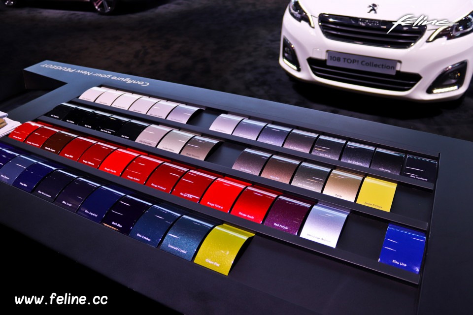 Photo nuancier Peugeot - Salon de Paris 2018