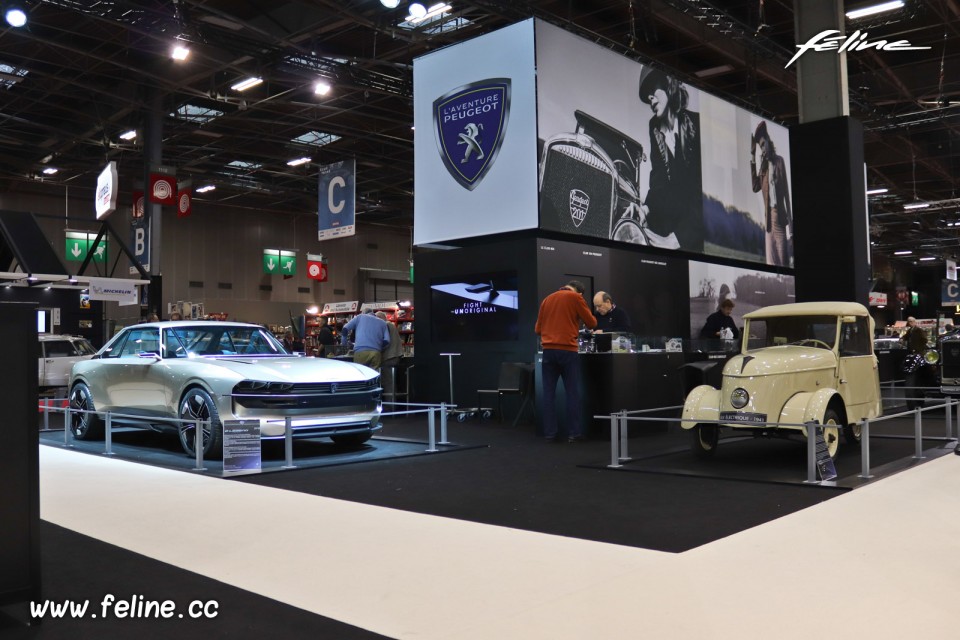 Photo stand Aventure Peugeot - Salon Rétromobile 2019