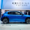 Photo Peugeot e-208 Bleu Vertigo - Salon de Genève 2019