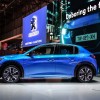 Photo profil nouvelle Peugeot e-208 GT - Salon de Genève 2019