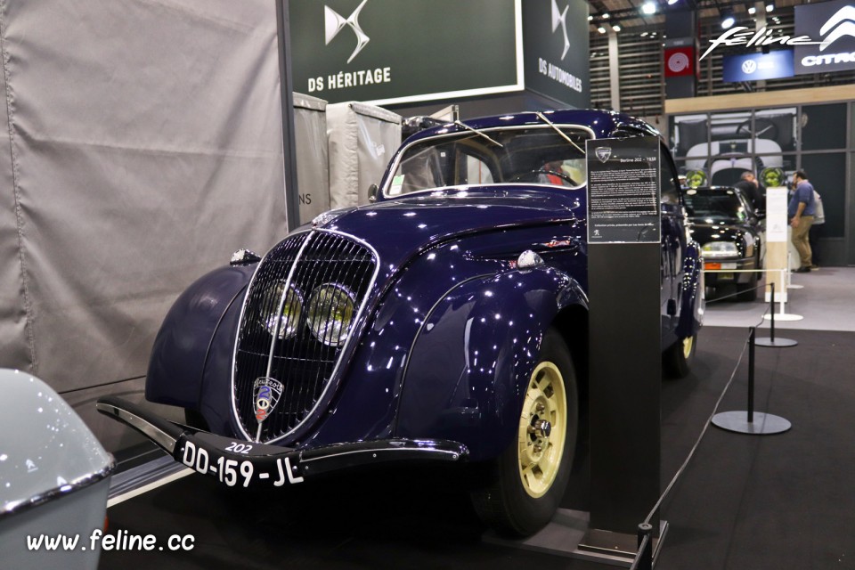 Photo Peugeot 202 Berline (1938) - Salon Rétromobile 2020