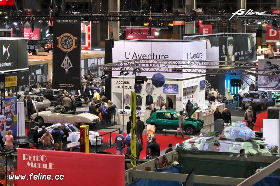 Photo stand Aventure Peugeot Citroën DS - Salon Rétromobile 20